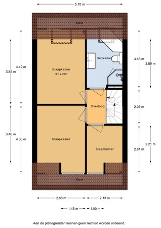 Floorplan - Wolfswaard 82, 4153 CL Beesd